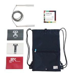 Women's Travel Workout Kit - Black, Red, White